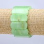 Elastic Onyx (Pressed) Bracelet, Smooth Link 33x13mm+