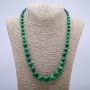 Malachite (Pressed) Necklace, Smooth Graduated Beads 6-14mm, Length 52cm+