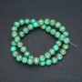 Beads Imperial Jasper Green (pressed) smooth round bead, diameter 8mm +/-, length 40cm+