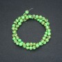 Imperial Jasper Light Green (pressed) Beads, smooth round, diameter 6mm +/-, length 40cm +