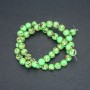 Imperial Jasper Light Green (pressed) Beads, smooth round, diameter 8mm +/-, length 40cm +