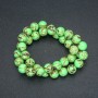 Imperial Jasper Light Green (pressed) Beads, smooth round, diameter 10mm +/-, length 40cm +