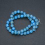 Imperial Jasper Sky Blue (pressed) Beads, smooth round, diameter 8mm +/-, length 40cm +