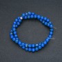 Imperial Jasper Blue (pressed) Beads, smooth round, diameter 6mm +/-, length 40cm +