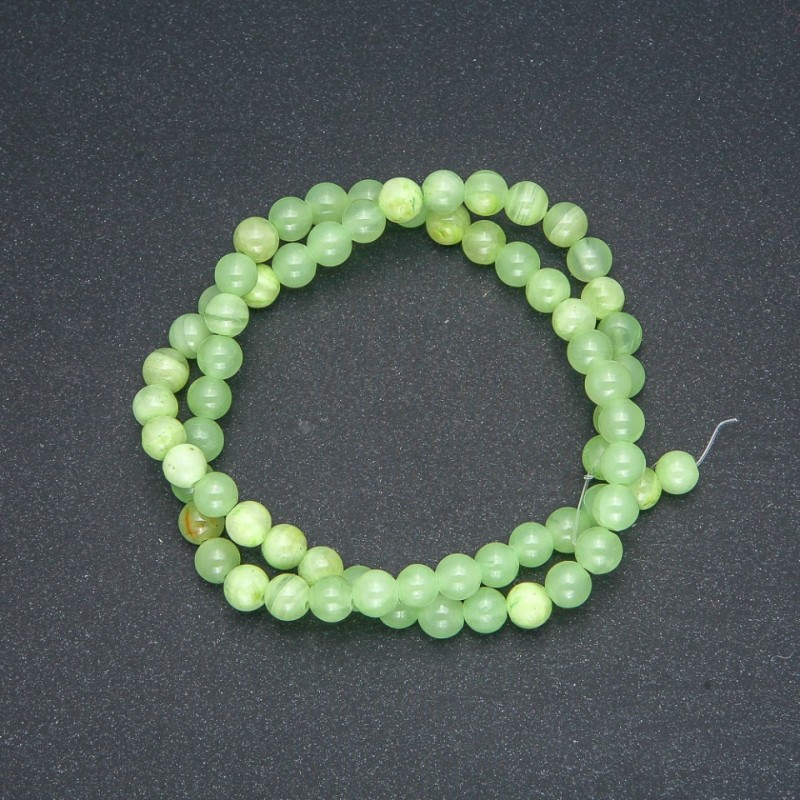 Natural Onyx Beads on Strand, smooth round, diameter 6mm +/-, length 40cm +