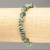 Natural Stone Bracelet on Elastic Amazonite Chip, diameter 7x3mm+