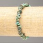 Natural Stone Bracelet on Elastic Amazonite Chip, diameter 7x3mm+