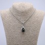 Pendant "Paw with Orb" 45x15mm +/- on Chain, Length 70cm +/- Silver-Tone Metal