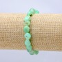 Chrysoprase Natural Stone Bracelet on Elastic, Tumbled, Diameter 10x8mm+