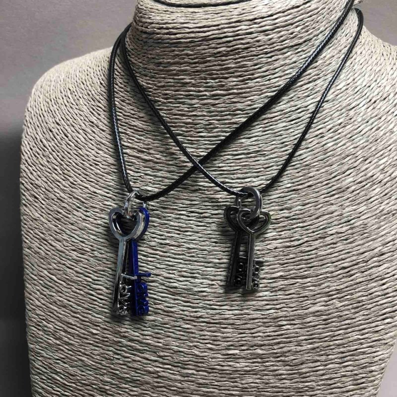Matching Key Pendants 40x15mm+/-, Length 45-50cm