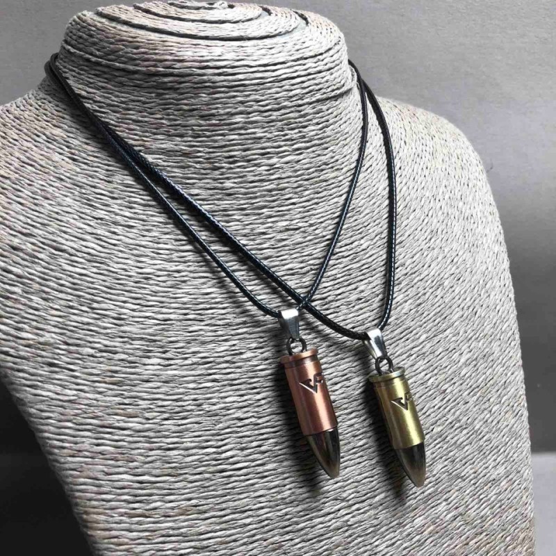 Matching Ball Pendants, Gold-Tone and Bronze Metal 45x10mm+/-, Length 45-50cm
