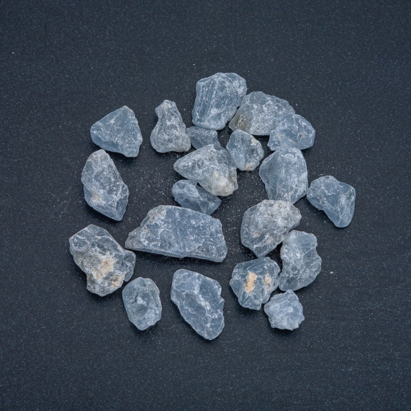 Natural Raw Aquamarine Stone Souvenir, Tumbled (Price per 100g)