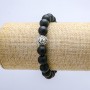 Shungite Bracelet on Elastic (Imitation), Diameter 10mm+/- Lion, Length 18cm+