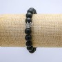 Shungite Bracelet on Elastic (Imitation), Diameter 10mm+/-, Crown, Length 18cm+