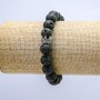 Lava Stretch Bracelet, 10mm+/- Diameter, with Crown
