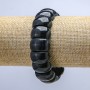 Aventurine Natural Stone Bracelet on Elastic Band, Smooth Link 20x12mm+