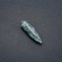 Moss Agate Ball Pendulum Pendant 13x40x45mm (+-)