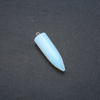 Opalite "Moonstone" (Synthetic) Ball Pendulum Pendant 13x40x45mm (+-)