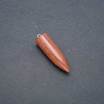 Aventurine "Golden Sand" (Synthetic) Ball Pendulum Pendant 13x40x45mm (+-)