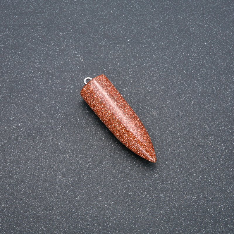 Aventurine "Golden Sand" (Synthetic) Ball Pendulum Pendant 13x40x45mm (+-)