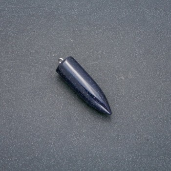 Aventurine "Blue Sand" (Synthetic) Ball Pendulum Pendant 13x40x45mm (+-)