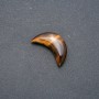 Tiger's Eye Stone Crescent 12x30x8mm (+-) No Hole