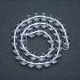Rock Crystal Stone Beads on String, Smooth Round Beads, 10mm Diameter, 38cm Length