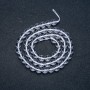 Rock Crystal Stone Beads on Thread, Smooth Round Bead, 6mm Diameter, 38cm Length