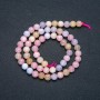 Morganite Stone Beads on Thread, Smooth Round Bead, 6mm Diameter, 38cm Length