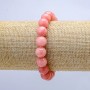 Tourmaline Stone (Artificial) Bracelet on Elastic, Smooth Bead, Diameter 10mm, Length 18cm