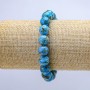 Imperial Jasper (Pressed) Bracelet on Elastic, Smooth Bead, Diameter 12mm+/-, Length 18cm+