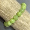 Onyx Stone Bracelet on Elastic, Smooth Bead, Diameter 10mm, Length 18cm