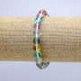 Opal Glass Bracelet Assorted Chameleon on Elastic, Smooth Bead, Diameter 8mm, Length 18cm