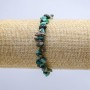 Chrysocolla Stone Bracelet on Elastic, Chip Beads, Diameter 10mm, Length 18cm