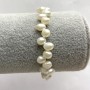 Baroque Pearl Bracelet "Butterfly" on Elastic, Diameter 6-7mm (+/-), Length 18cm