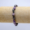 Charoite Stone Bracelet on Elastic, Tumbled, Diameter 6x9mm (+/-), Length 18cm