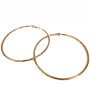 Xuping Hoop Earrings, 18K Gold Plating, Thickness 2mm +/-, Diameter 70mm +