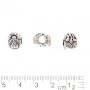 Pandora-Style "Lion" Bead 8x11mm, 3.5mm Hole, 20g Pack ±8pcs
