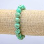 Imperial Jasper Green (Pressed) Round Bead Bracelet on Elastic, diameter 10mm+-, length 18cm+