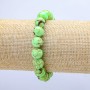 Imperial Jasper Lime Green (Pressed) Round Bead Bracelet on Elastic, diameter 10mm+-, length 18cm+