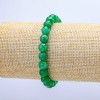 Imitation Chrysoprase Faceted Bead Stretch Bracelet, Diameter 7.5mm+/-, Length 18cm+