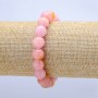 Elastic Bracelet Tinted Quartz Smooth Bead, Diameter 10mm+-, Length 18cm+