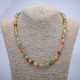 Brazilian Agate Barrel Bead Necklace, Diameter 8x12mm+/-, Length 45cm+