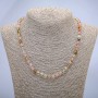 Natural Chalcedony Assorted Bead Necklace, Diameter 6mm(+/-), Length 45cm+