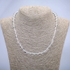 Rock Crystal Necklace, smooth round beads, diameter 8mm+/-, length 45cm+