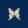 Sale! Butterfly Brooch, Gold-tone Metal, Enamel 36x36mm+