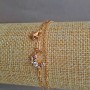 Xuping Bracelet Gold Plating with White Rhinestones 18K, length 16-18cm, thickness 3mm +