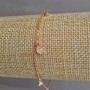 Xuping Bracelet 18K Gold Plating with White Rhinestones, length 17-19cm, thickness 1.2mm +