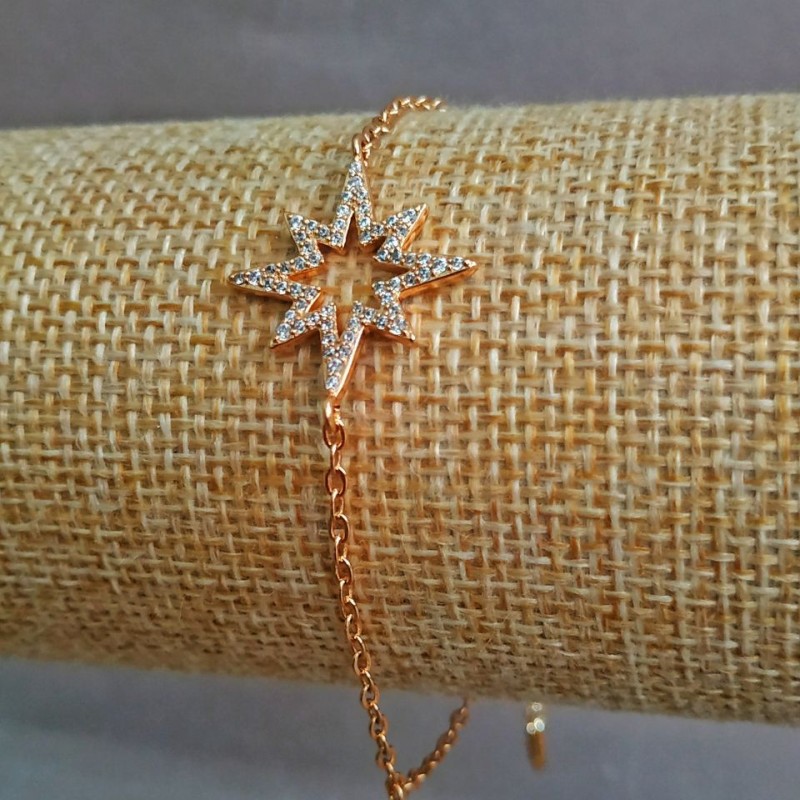 Xuping Bracelet Gold Plating with White Rhinestones 18K, length 18-20cm, thickness 2mm +