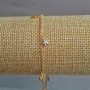 Xuping Bracelet 18K Gold Plating with White Rhinestones, length 19-21cm, thickness 1.2mm+